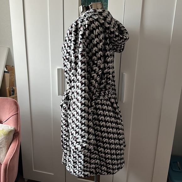 Vera Bradley Soft Houndstooth Scottie Dog Robe S/M - Picture 2 of 11
